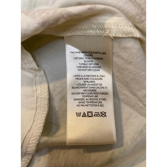 BDG Eva Tie-Front Ruched Strap Trapeze Mini Dress Size Large Hawaiian Print - Picture 8 of 8